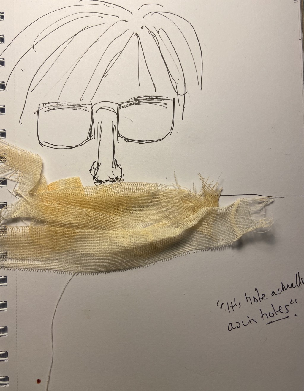 It’s hole actually, as in&nbsp;holes